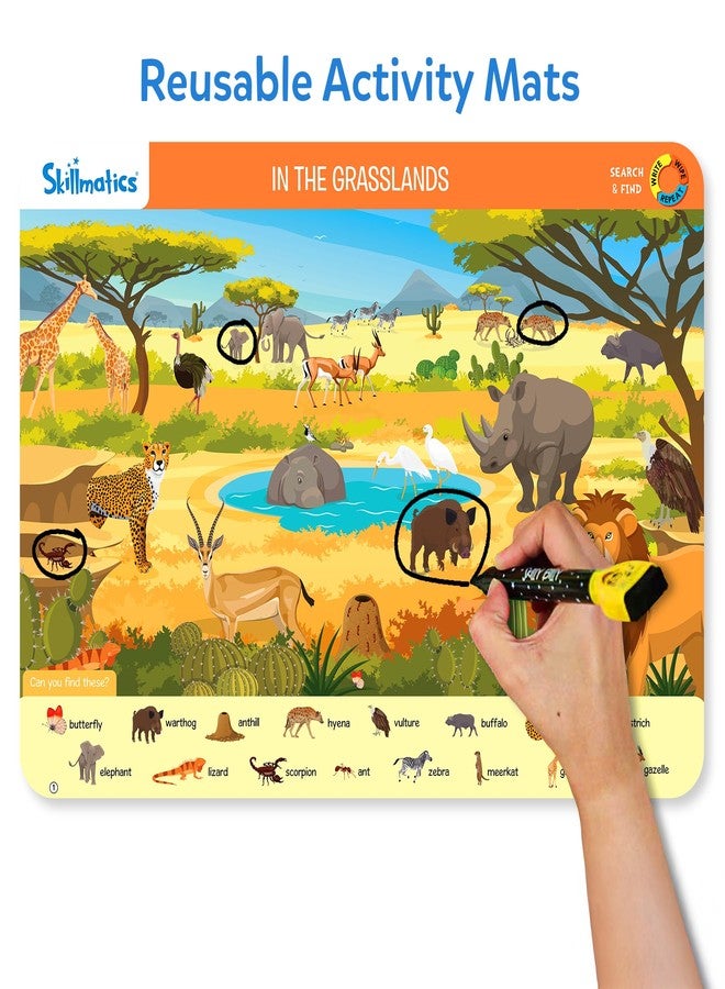 Skillmatics Search and Find Animals Educational Game - Reusable Preschool Learning Activities, Perfect for Toddlers & Kids Who Love Toys, Art & Crafts, Builds Vocabulary, Gifts for Ages 3, 4, 5, 6 - Image 3